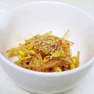 韓国料理の定番☆　「豆もやしのナムル」